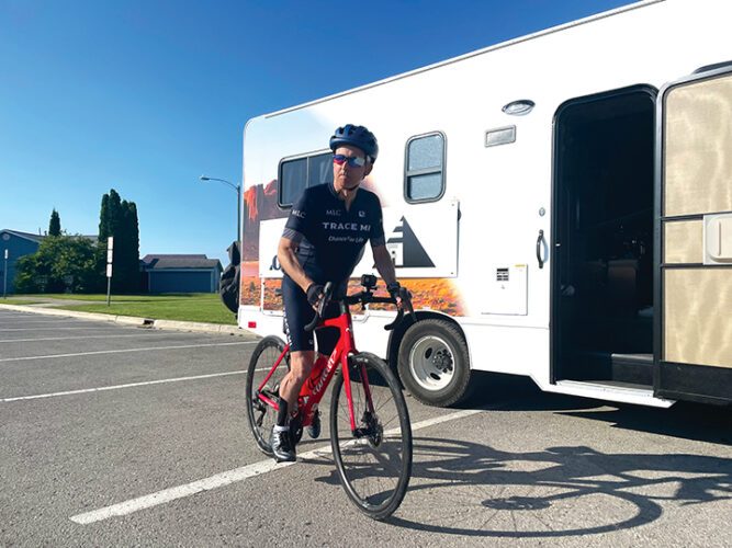 Man biking around Michigan to benefit nonprofit | News, Sports, Jobs - Vimarsana News